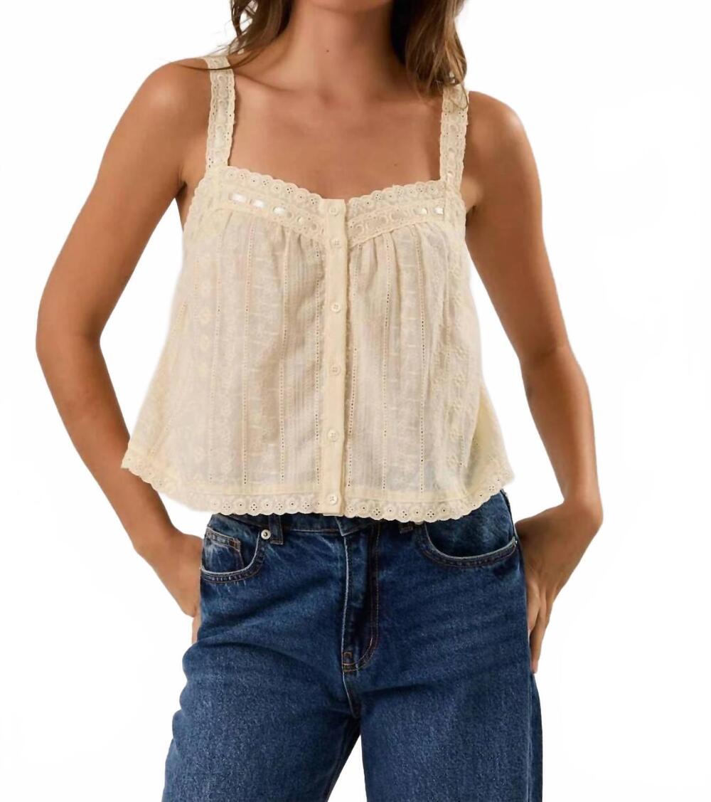 NEW LE LIS hazel top in light yellow